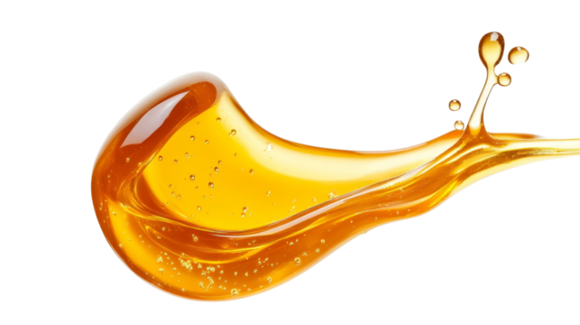 A vibrant splash of golden liquid captures the essence of freshness and natural sweetness in this stunning stock image.