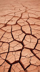 dry cracked ground, ai generated