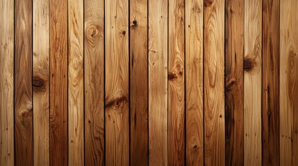 Fototapeta premium Close-up of Wooden Planks with Natural Knots and Grain in a Vertical Arrangement