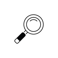 Search icon design with white background stock illustration