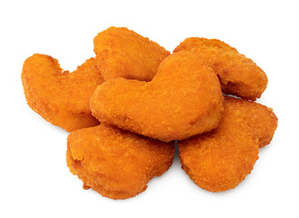 nuggets isolated on white background. clipping path