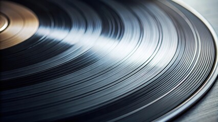 Close up of a vinyl record with grooves and artwork, music, vintage, retro, classic, vinyl, record, LP, album