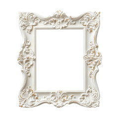White Ornate Frame