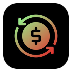 Editable cashflow vector icon. Part of a big icon set family. Perfect for web and app interfaces, presentations, infographics, etc