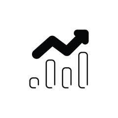 Profit icon design with white background stock illustration