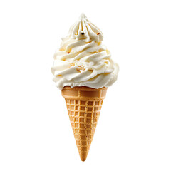 Vanilla Ice Cream Cone with Nuts