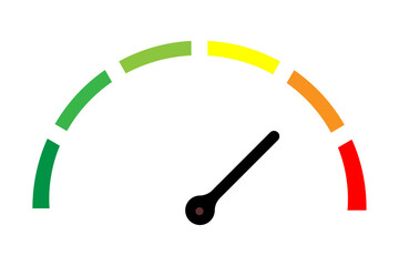 Rating speedometer,colorful infographic