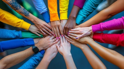 Diverse Hands Reaching