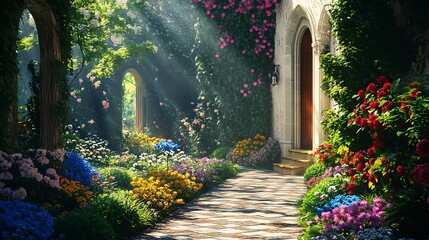 Fototapeta premium A beautiful garden 