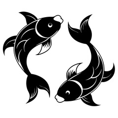 fish vector Silhouette svg