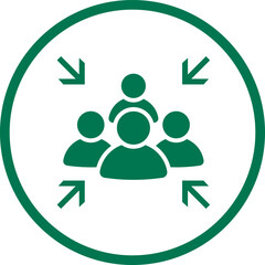 Emergency evacuation assembly point sign. Assembly point icon. Safety Signs. Evacuation Plan. Vector illustration