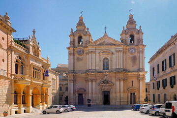 Naklejka premium Mdina is one of the most beautiful and popular places in the whole of Malta. It was once the capital of Malta.