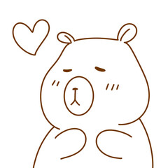 Cute Capybara cartoon