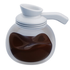3D Modern Coffee Pot Carafe Design