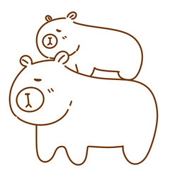 Cute Capybara cartoon