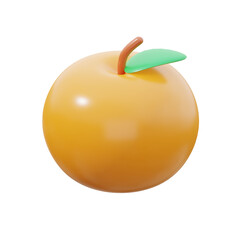3D Chinese Style Orange Fruit Render