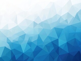 Obraz premium Minimalistic Blue Geometric Background with Low-Poly Polygonal Shapes in Light Blue and White Colors for Internet Product and Service Presentations