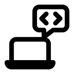 programming language, coding, programming, talk, forum, computer science outline icon