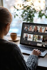 A person engages in a personal branding webinar, learning about effective techniques and strategies for building their