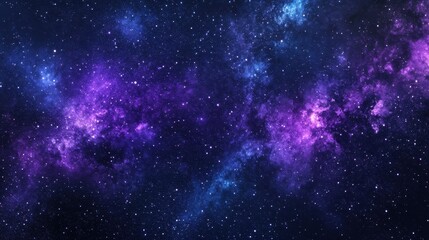 Fototapeta premium A vibrant cosmic scene depicting stars and nebulae in deep space.