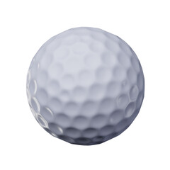 3D Realistic White Golf Ball Image