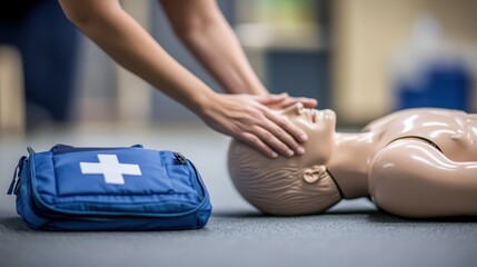 Naklejka premium The CPR Training Mannequin