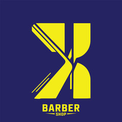 Hair salon logo. Barber shop, retro and vintage style, design.