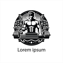 a gym logo design for brand