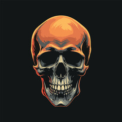 Fototapeta premium skull vector design, you can use on t shirt or any other