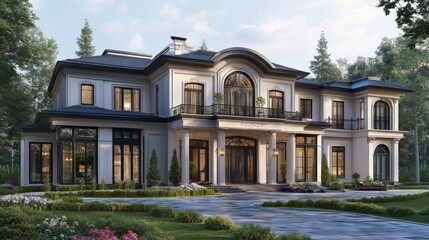 Obraz premium Luxury Modern Mansion.