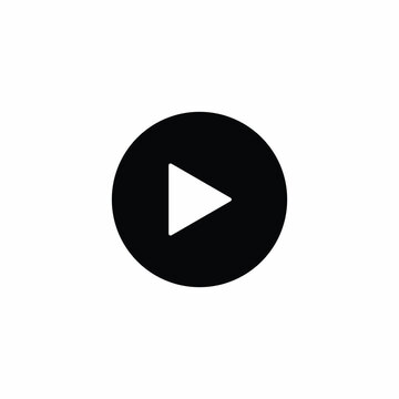 recommend clip art: Play button black and white flat vector icon design. Play button symbol and clip art