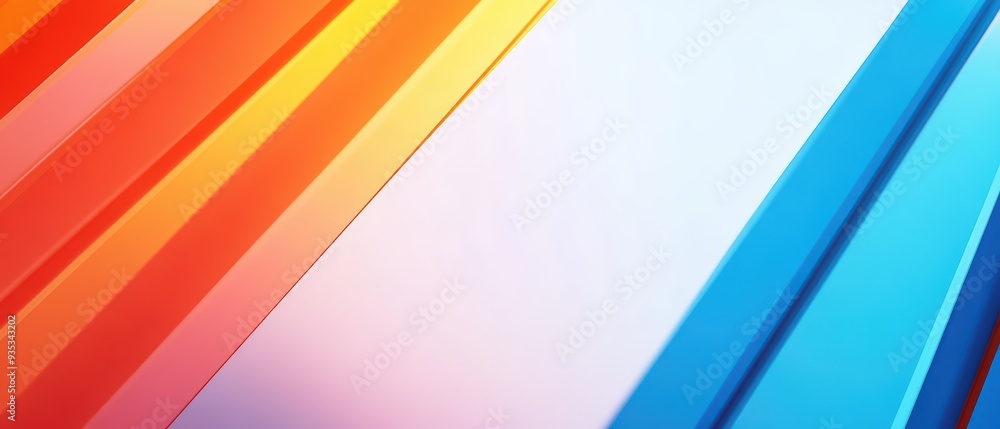 Poster vibrant abstract background with colorful stripes in red and blue hues creating a dynamic and modern