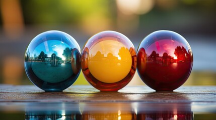 Naklejka premium bowling ball and pins 