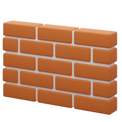 Brick Wall 3D Real Estate Illustration