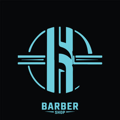 Hair salon logo. Barber shop, retro and vintage style, design.