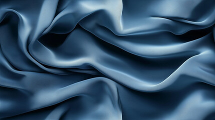 Obraz premium Seamless pattern of flowing silk fabric in soft blue tones, creating an elegant and luxurious tile design.