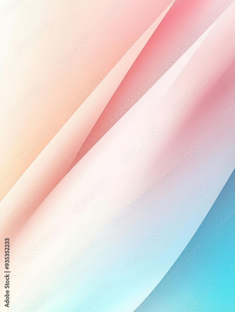 Aufkleber smooth gradient fade creating a stylish wallpaper, abstract illustration, modern design with soft tr