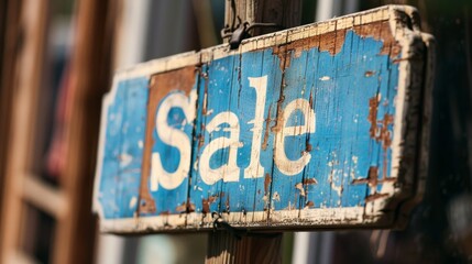 Vintage Sale Sign.