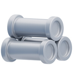 3D Construction Industrial Pipe Design Blueprint