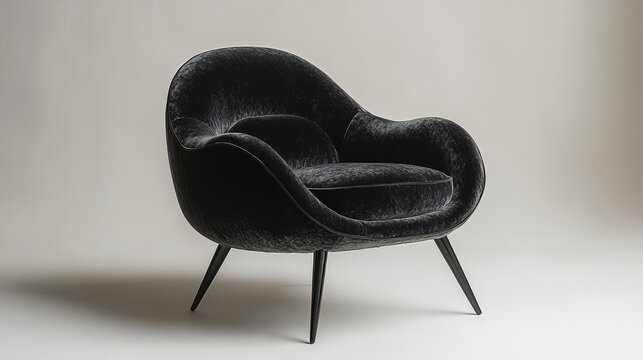 Black chair mockup on a white background with soft  291 chair, armchair, furniture, sofa, leather, interior, seat, luxury, design, comfortable, home, room, vintage, object, antique, decor, style, sit,