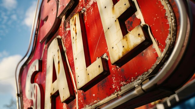 Vintage Sale Sign.