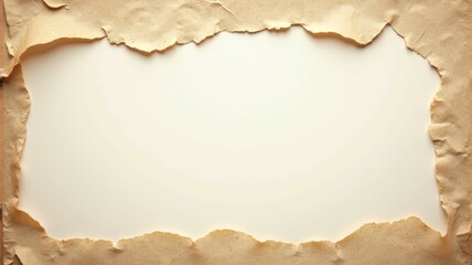 Vintage Torn Paper Background with Blank Space for Text - Perfect for Scrapbooking and Craft Projects