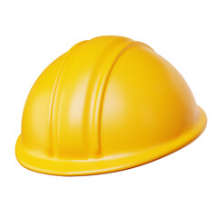 Fototapeta premium 3d yellow safety helmet