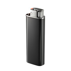 Black Lighter PNG Isolated on White Background Ideal for Product Photography and Advertising