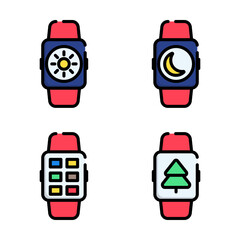 Calendar, Date and Time Icon and Graphic Element Resource