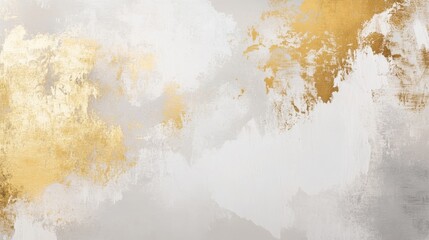 Abstract artwork featuring gold and white textures, creating a modern aesthetic.