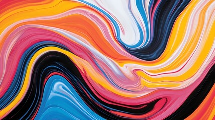 Fototapeta premium Psychedelic art, swirling hues, vibrant patterns