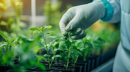 Research and development of plants for sustainable food Concept