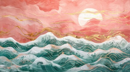 Blue mountain layer of mountain for nature background