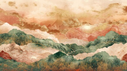 Blue mountain layer of mountain for nature background